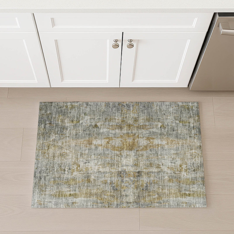 Machine Washable Indoor/Outdoor Mattis ACN2310 Abstract Rug, Rectangle 1'8" x 2'6"