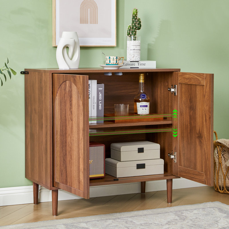 Buffet décoratif 2 portes l 30,7 po GrimOrie, Brun