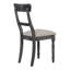 Ensemble de 2 chaises d'appoint brun clair et gris patiné