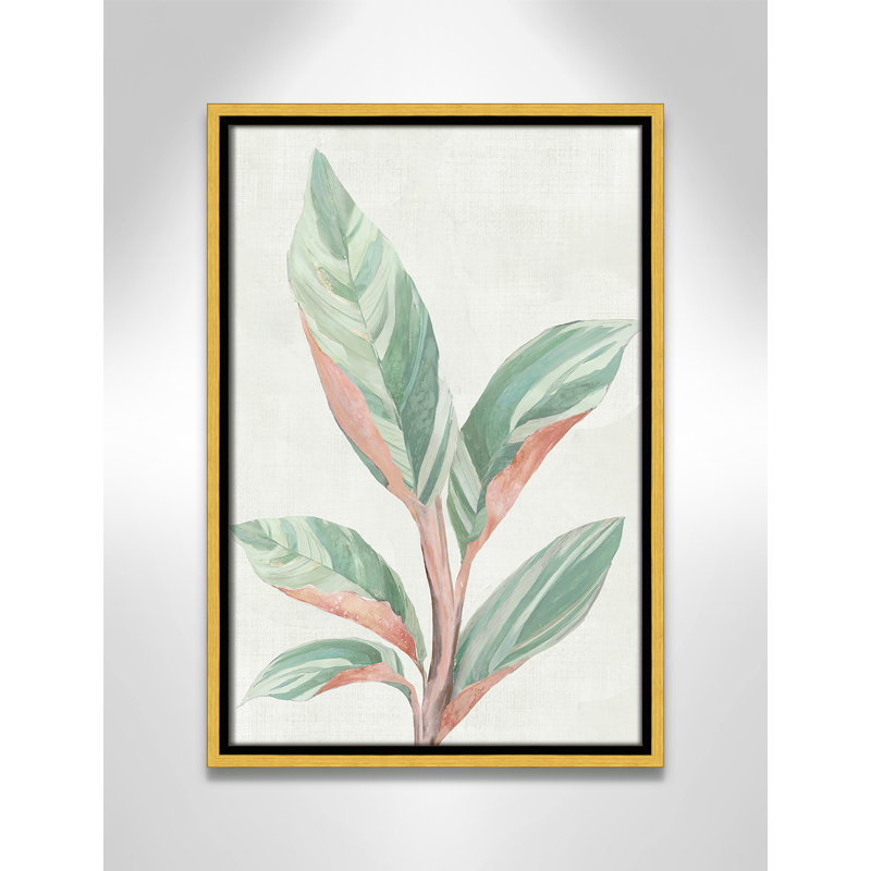 Gingembre II - reproduction d'art, H 19,5 po x l 13,5 po x P 2 po, Toile encadrée d'or