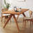 Cherry Wood Color Rectangular Solid Wood Dining Table-1097277565