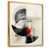 Toile avec cadre flottant or