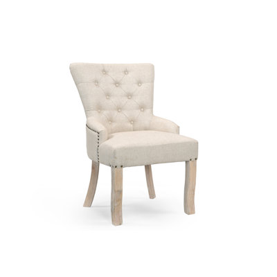Aarohi Upholstered Solid Wood Accent Chair
