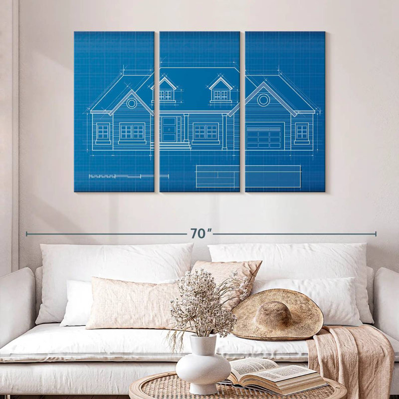Lilie Dream Home Blueprint, H 32 po x l 50 po