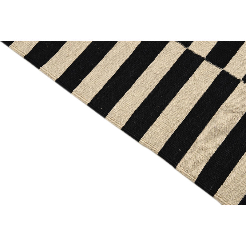 Tapis noir et blanc Jessen