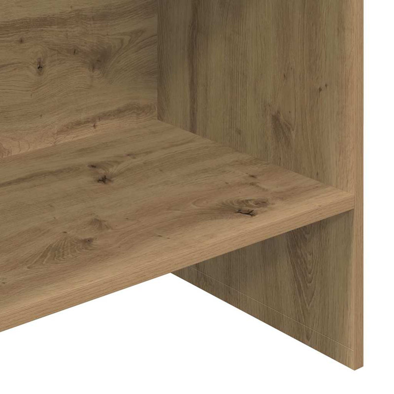 Book Cabinet Chipboard Standing Shelf Rack, Brown, (5 Shelves) 180cm H x 60cm W x 35cm D