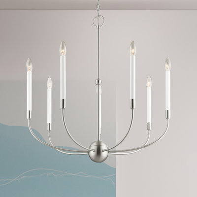 Lustre traditionnel à 5 lumières de style bougie Balmers