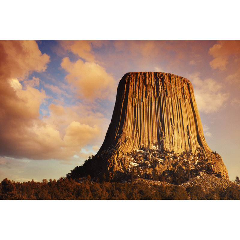 Devils Tower at Sunset by Powerofforever, 32" H x 48" W