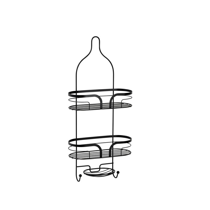 Bodin Frame Mounted Shower Caddy, Matte Black