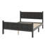 Base de lit à panneau plat simple de style campagnard avec tête et pied de lit intégrés-2136360980-2136360971
