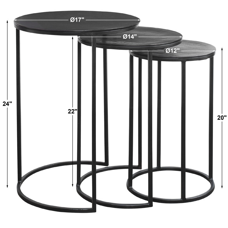 Addie Iron Top Nesting Tables