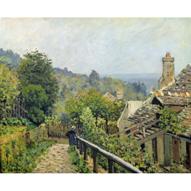 Adhésif décoratif Sisley Louveciennes or, The Heights at Marly (1873), H 19,5 po x l 24 po