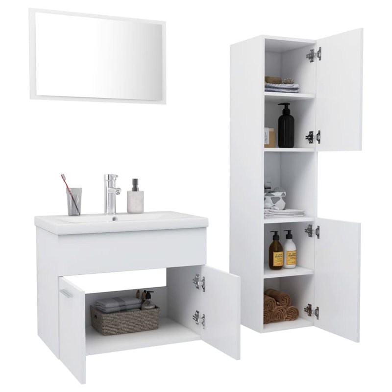 Gelasius Bathroom Furniture Suite, White
