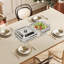 Assiette à frire double 3,27 pte en acier inoxydable et verre
