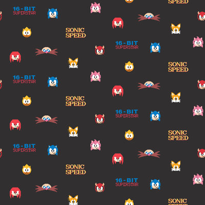 Papier peint adhésif Sonic The Hedgehog Superstar