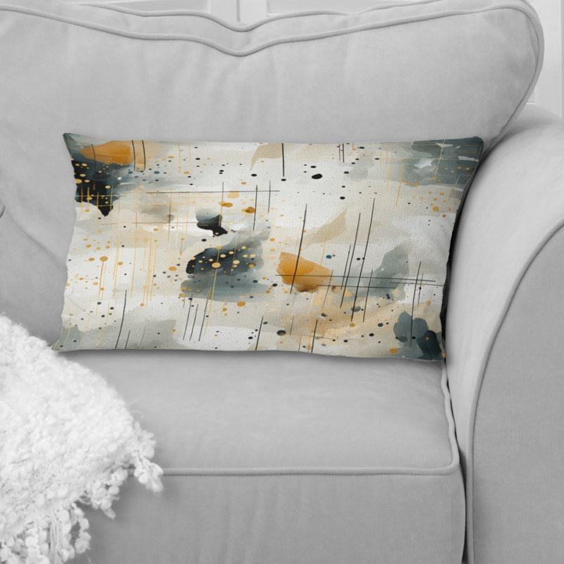 Urban Geometric Pattern - Printed Throw Pillow
