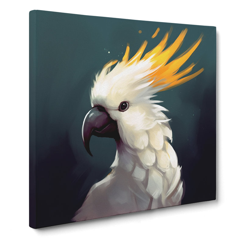 Cockatoo Conceptual Art - Wrapped Canvas