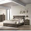 Grande commode de rangement rustique à 4 tiroirs - Mobilier de chambre en bois brun et gris | Idée de cadeau-129696869