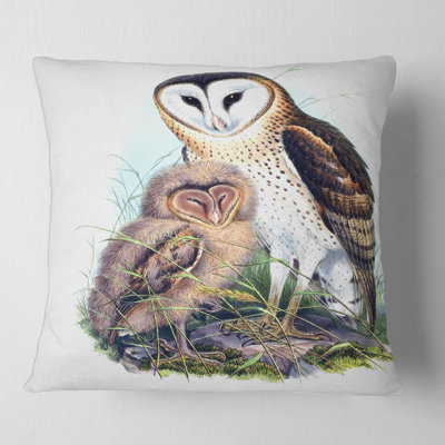 Vintage Birds I - Traditional Printed Pillow