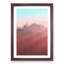 Pink Sunlit Mountains - Framed Print-55769596-55769599