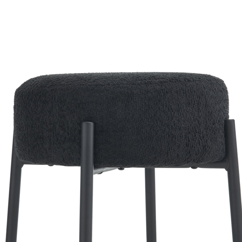 Tabouret de bar Kynlee, 4, Gris foncé, Tabouret de bar (siège d'une hauteur de 30 po)