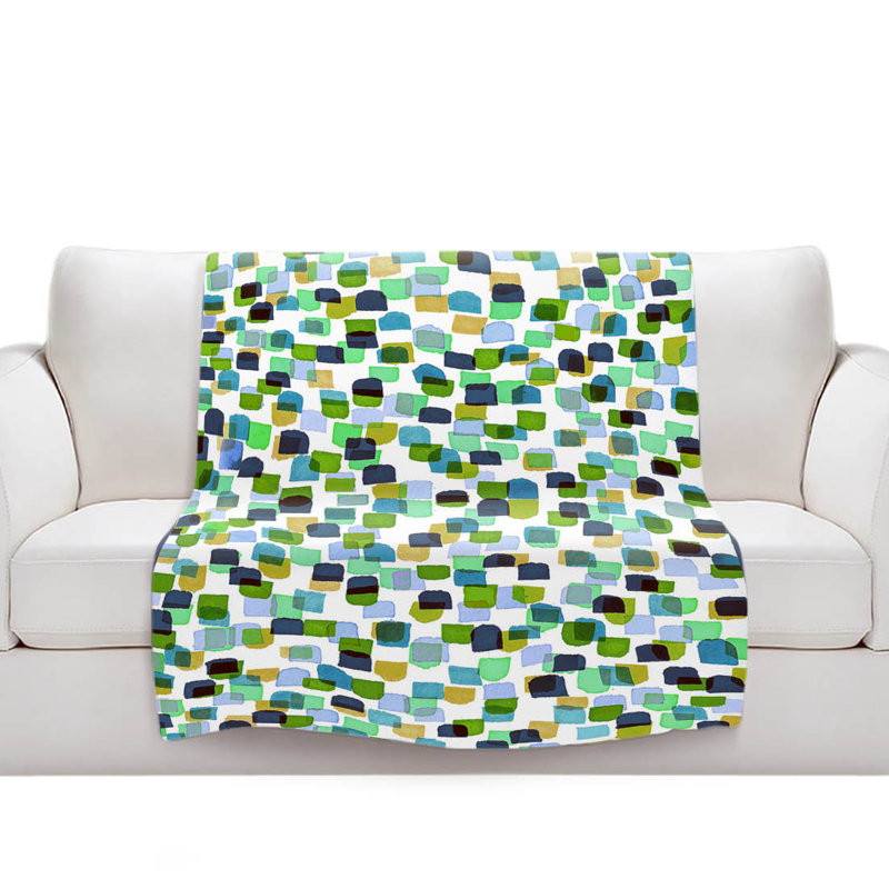 Hand Woven Throw Blanket, 51" W x 60" L
