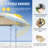 Commercial 10 Ft. W x 10 Ft. D Instant Pop-Up Canopy Tent with Extended Awning and Patented Centerlock Beige-108926430