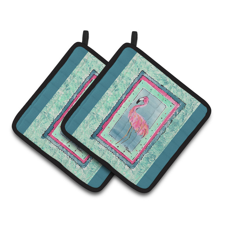 Cuisinier poignée east urban home flamant rose