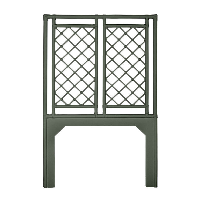 X & Diamond Low Profile Standard Bed, Twin XL, Evergreen