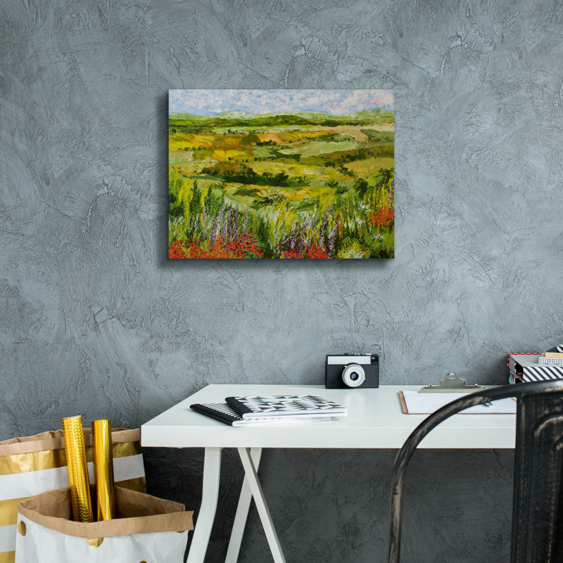  «Flower Gate» par Allan Friedlander, art mural sur toile, 16 po x 12 po, H 12 po x l 16 po
