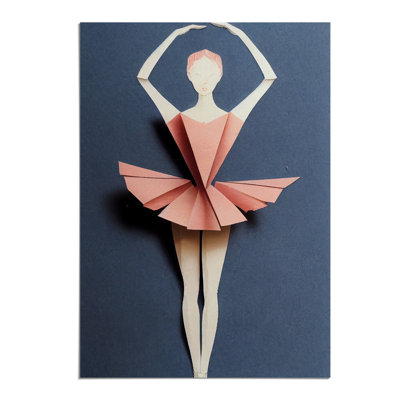 Paper Ballerina Dancer - Wall Art