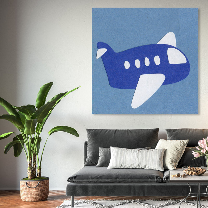 Art sur toile avion Forbes, H 43 po x l 43 po x P 1,5 po