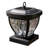 Dark Bronze Abs Low Voltage Integrated LED Fence Post Cap Light 3.5 In. X 3.5 In.