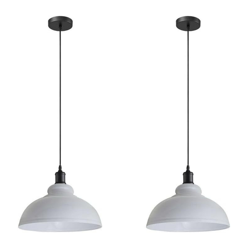 1 - Light Dome Pendant, White
