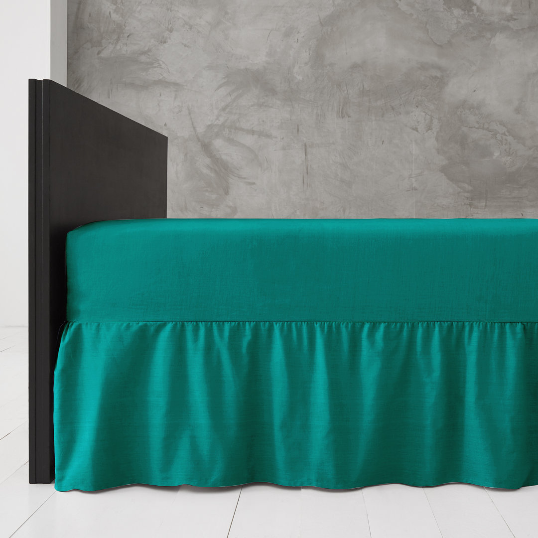 Premium Cotton Blend Plain Dyed Valance Sheet | Soft Durable and Breathable Luxury Bed Sheet for Ultimate Comfort