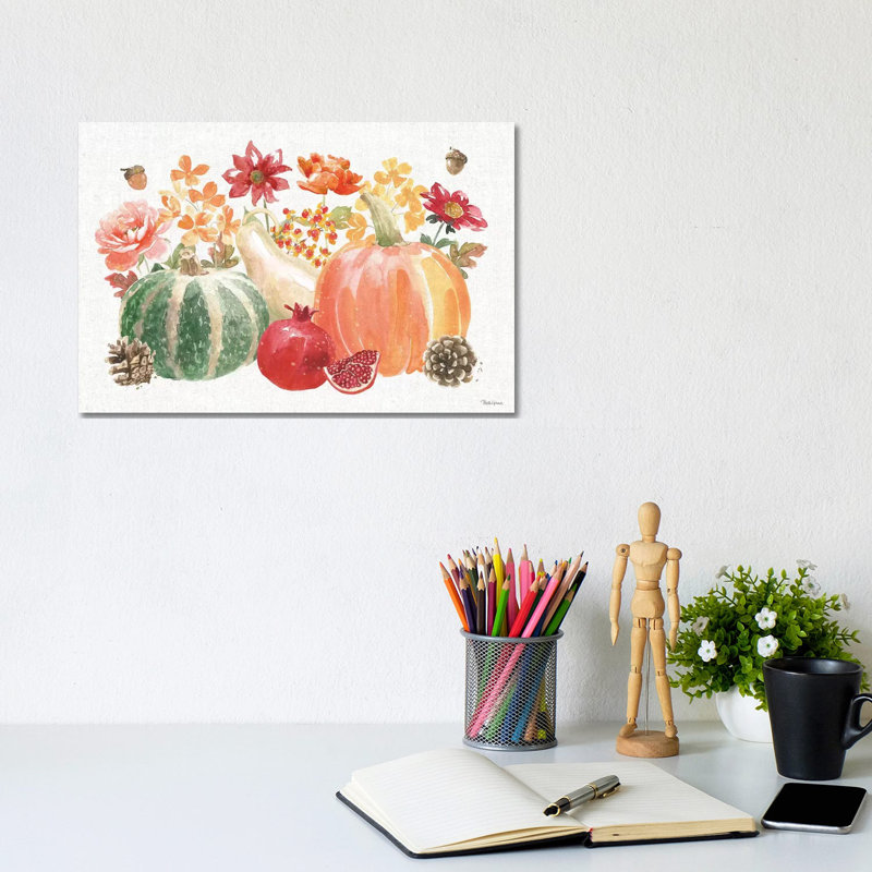 Harvest Bouquet IV by Beth Grove - Wrapped Canvas Print, 20.32 cm H x 30.48 cm W