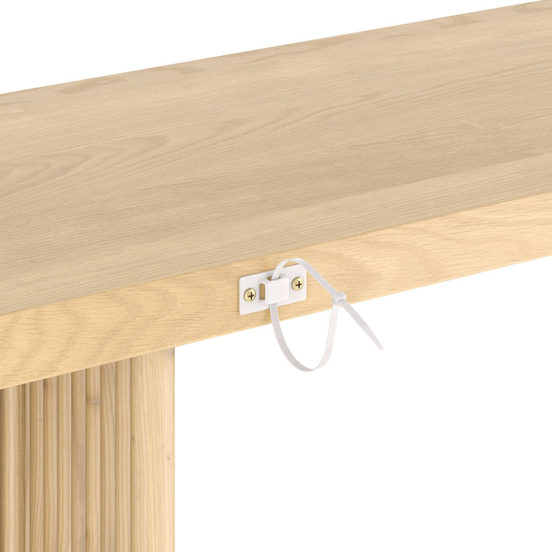 Armillia 41.8'' Console Table, Natural Oak