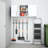 Watse 54" Wall Garage Cabinet, Storage Cabinet, Bathroom Cabinet, Kitchen Pantry Cabinet with 2 Adjustable Shelves, 12" D x 54" W x 24" H, White-1974384245