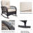 3-Piece Patio Outdoor Rocking Chairs Set, Wicker Patio Furniture Set With Removable Washable Cushions And 2-Tier Coffee Steel Table-2050571373-2050571383