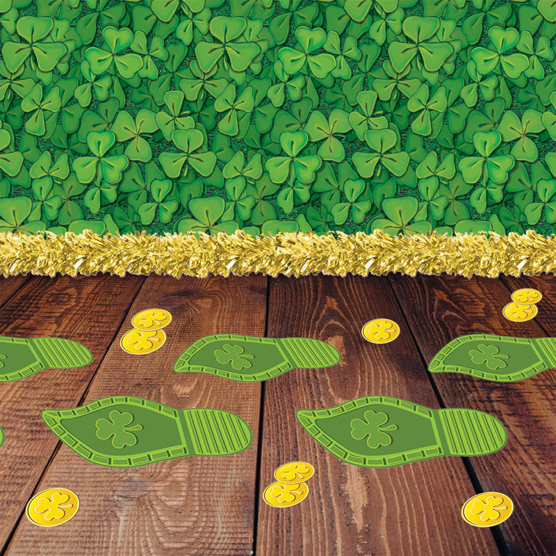 Leprechaun empreintes de pas et pièces de monnaie PNP
