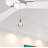 Balloon Drop Crystal Finial Ceiling Fan Pull Chain