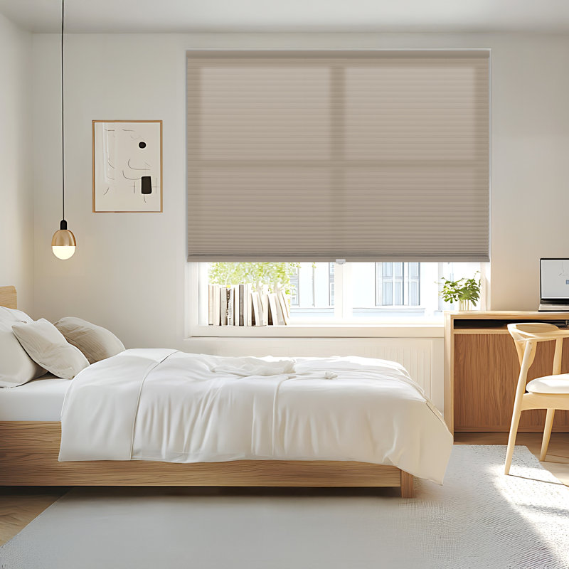 Store cellulaire semi-transparent filtrant la lumière de 1 pouce, l 70 po x L 48 po, Lin