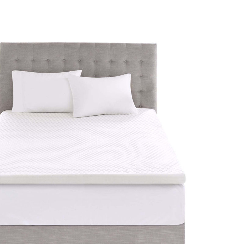 Hypoallergenic 3-Inch Cooling Gel Memory Foam Mattress Topper With Removable And Washable Cooling Cover, Twin