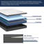 Cadre de lit ajustable 15 po avec matelas en mousse à mémoire de forme Damiansville, zéro gravité, télécommande sans fil-78688213