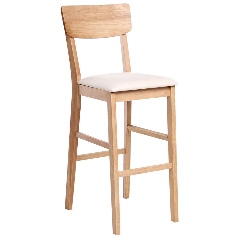 Upholstered Counter Stool, Natural, Beige
