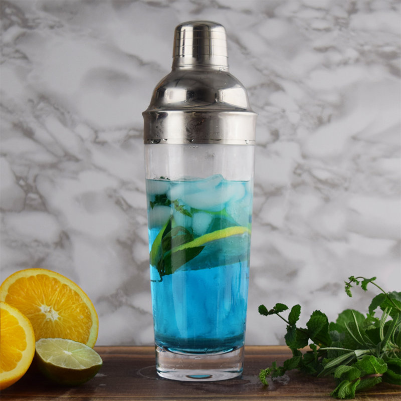 Shaker à cocktail en verre