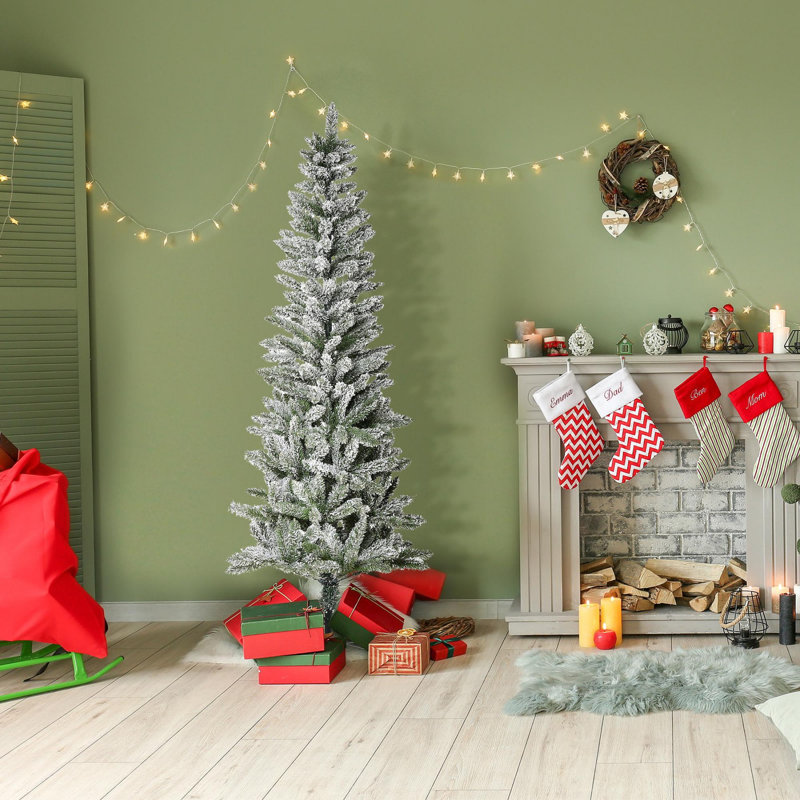 Arbre de Noël artificiel pin enneigé, 6'