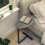 Table d'appoint, table de chevet/canapé avec panier de rangement, support portatif pour ordinateur portable