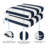 Island Umbrella Outdoor Seat Cushion, Navy & White-60015662