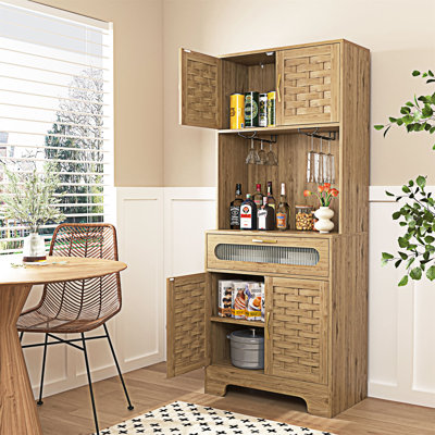 Armoire-buffet autoportante haute